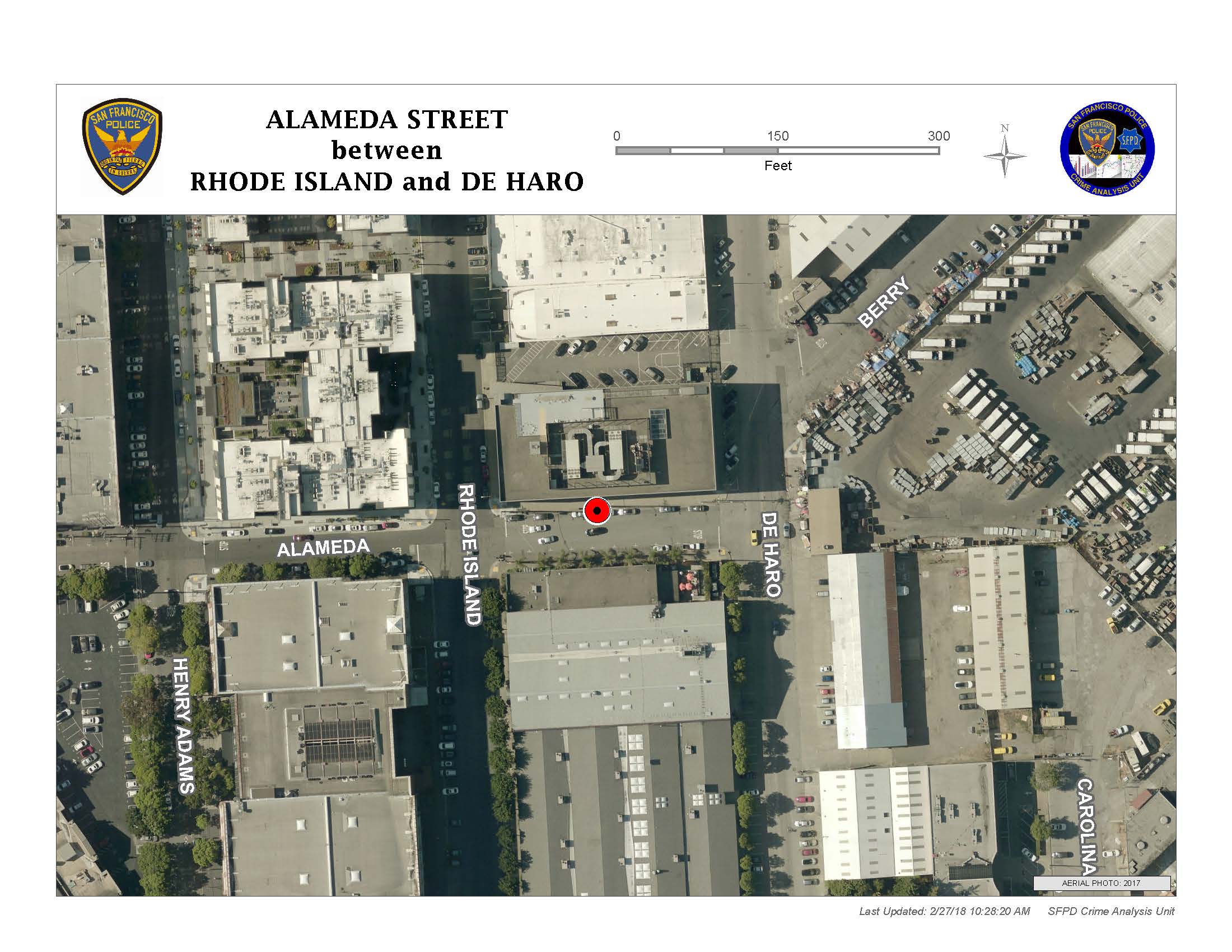 Map of the the OIS at Alameda / De Haro