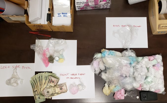 Photo of evidence seized in arrest