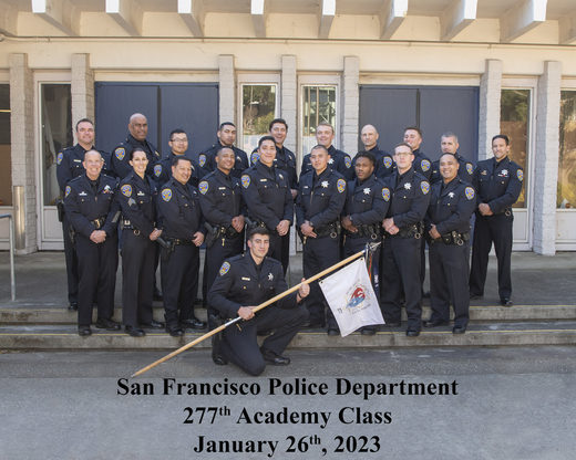 Photo of graduating academy class 277